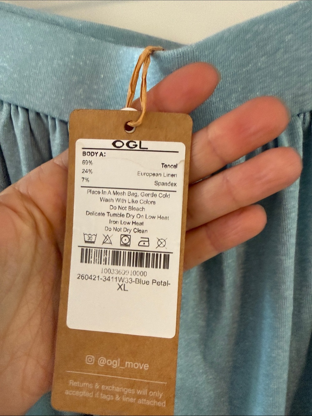 NWT $79 OGL Soft Linen Knit Gathered A-Line Maxi Skirt with Pockets XL - Picture 4 of 4